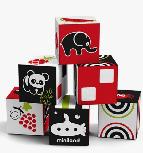 Lavinimo žaislas Miniland First Senses Cubes Set 97313, 7 cm, įvairių spalvų, 6 vnt.
