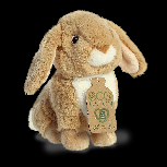 Pliušinis žaislas Aurora Eco Nation Plush Rabbit, rudas, 20 cm