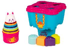 Lavinimo žaislas Smily Play Bunny Tower SP83667, įvairių spalvų, 13 vnt.