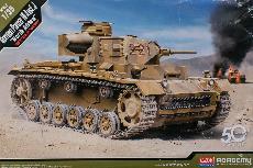 Konstruktorius Academy German Panzer III Ausf.J North Africa, plastikas