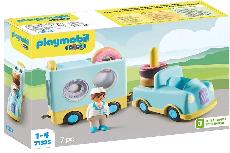 Konstruktorius Playmobil 1-2-3 Doughnut Truck With Stacking And Sorting Feature 71325, plastikas
