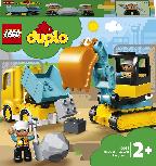 Konstruktorius LEGO® Duplo Town Sunkvežimis ir vikšrinis ekskavatorius 10931