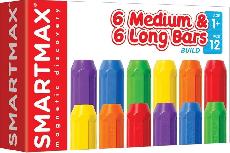 Konstruktorius Smartmax Build 6 Medium & 6 Long Bars 365660, plastikas