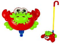 Stumiamas žaislas Lean Toys Crab 12075, 54 cm, raudona/žalia