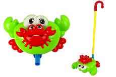Stumiamas žaislas Lean Toys Crab 12076, 54 cm, raudona/žalia