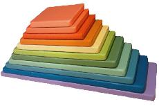 Lavinimo žaislas Wood&Joy Pastel 109TRS1141, 7 cm, įvairių spalvų, 12 vnt.