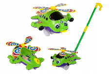 Stumiamas žaislas Lean Toys Plane 15371, 50 cm, žalia
