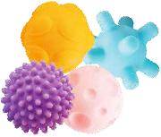 Lavinimo žaislas Smily Play Sensory Balls SP83687, įvairių spalvų, 4 vnt.