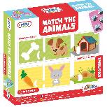 Lavinimo žaislas Grafix Play & Learn Match The Animals 56573, įvairių spalvų, 30 vnt.