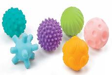 Lavinimo žaislas Smily Play Sensory Balls SP83399, įvairių spalvų, 6 vnt.