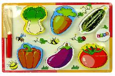 Lavinimo žaislas Lean Toys Vegetable Chopping Set 10349, įvairių spalvų