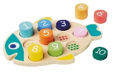 Lavinimo žaislas Karupoeg Puhh OÜ Number Puzzle 56467, 4 cm, įvairių spalvų