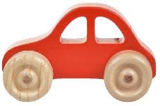 Stumiamas žaislas Wood&Joy Mini Car 109TRS1126, 5 cm, raudona