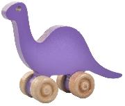 Stumiamas žaislas Wood&Joy Mini Dinosaur 109TRS1135, 13 cm, violetinė