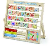 Lavinimo žaislas VIGA Learning Alphabet & Clock