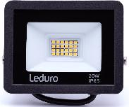 Prožektorius LEDURO Pro 20, 20 W, 1850 lm, 4500 °K, IP65, juodas