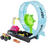 Automobilių trasa Hot Wheels Monster Trucks Glow-In-The Dark Epic Loop Challenge Playset HBN02