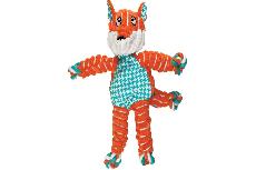 Žaislas šuniui Kong Knots Floppy Fox 520475, 16 cm, oranžinis, S/M