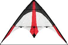 Aitvaras Dragon Fly Stunt Kite Ciara 115, 115 cm x 50 cm, balta/juoda/raudona