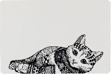 Kilimėlis Trixie Zentangle VAT008630, balta/juoda