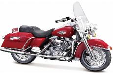 Žaislinis motociklas Maisto Harley Davidson 1999 FLHR Road King 10139360, raudona