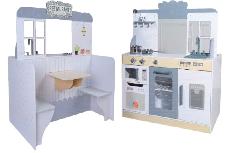 Vaikiška virtuvėlė Gerardos Toys Play Kitchen 2in1, balta