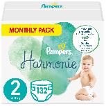 Sauskelnės Pampers Harmonie, 2 dydis, 4 - 8 kg, 132 vnt.