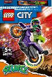 Konstruktorius LEGO City Kaskadininkų motociklas 60296, 14 vnt.