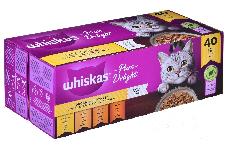 Šlapias kačių maistas Whiskas, vištiena/antiena/paukštiena, 0.085 kg, 40 vnt.