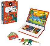 Magnetinis žaislas Janod Magneti Book Dinosaurs J02590, 26 cm, įvairių spalvų, 40 vnt.