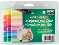 Flomasteriai Marvy Fabric Marker #530-6C, vienpusiai, 6 vnt.