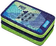 Penalas Herlitz Green Goal, 19 cm x 11.5 cm, mėlyna/žalia