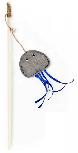 Žaislas ant pagaliuko katėms Barry King Jellyfish 16018, mėlynas/pilkas, 40 cm