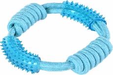 Žaislas šuniui Barry King Rope Teether 15721, Ø 18 cm, mėlynas