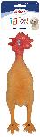 Žaislas šuniui Record Chicken RE19209, 25 cm, raudonas/oranžinis, S