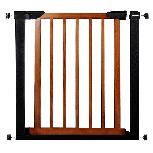 Saugumo varteliai Springos Safety Gate, 110 cm, 74 cm, medis/metalas, ruda/juoda