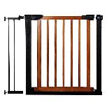 Saugumo varteliai Springos Safety Gate, 96 cm, 74 cm, medis/metalas, ruda/juoda