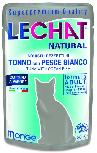 Šlapias kačių maistas Monge LeChat Natural Pouches, žuvis/tunas, 0.08 kg