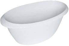 Vaikiška vonelė LUMA Baby Bath Speckle White, balta, 75 cm