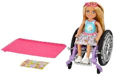 Lėlė Barbie Chelsea Wheelchair Doll HGP29, 15 cm