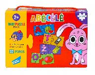 Edukacinis žaislas Dream Makers Baby Puzzle Alphabet RI1804, 13 cm, LT, įvairių spalvų, 64 vnt.