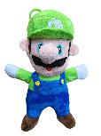 Pliušinis žaislas HappyJoe Super Mario Luigi, mėlynas/žalias, 18 cm