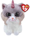 Pliušinis žaislas TY Beanie Boos Asher Cat With Horn, įvairių spalvų, 24 cm