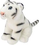 Pliušinis žaislas Wild Planet White Tiger 55793, baltas/juodas, 19 cm