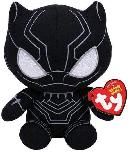 Pliušinis žaislas TY Marvel Avengers Black Panther, juodas, 15 cm