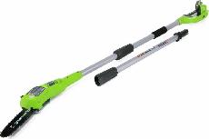 Akumuliatorinis grandininis pjūklas Greenworks Pole Saw, 20 cm, be akumuliatoriaus