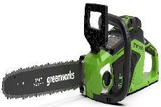 Akumuliatorinis grandininis pjūklas Greenworks GD40CS15, 35 cm, be akumuliatoriaus