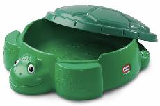 Smėlio dėžė Little Tikes Turtle Sandbox, 98.42 x 109 cm, su dangčiu, žalia, 5.08 kg