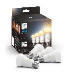 Lemputė Philips Hue LED, A60, balta, E27, 6 W, 570 - 830 lm, 4 vnt.