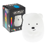 Naktinė lemputė Smiki Silicone Lamp Bear, balta